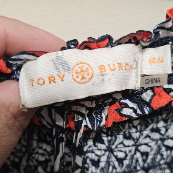 Tory Burch Geometric Print Jumpsuit - Red, Black, White - Picture 13 of 15